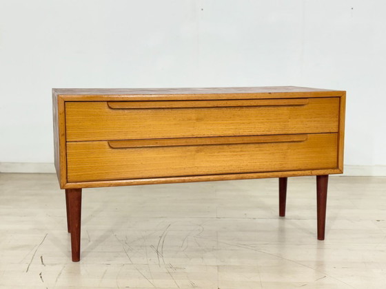 Image 1 of Vintage teakhouten dressoir/ladekast – WK Möbel, jaren 60
