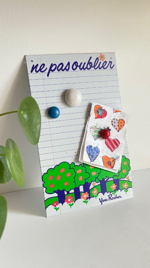 Yves Rocher Vintage Metal Reminder Pad