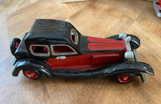 Lotto di 4 auto d'epoca in legno – Oggetti decorativi, Wood (photo 7 of 10)