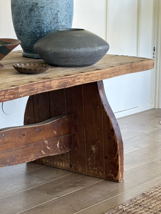 Image 1 of Wabisabi solid wood coffee table 'Baukje'