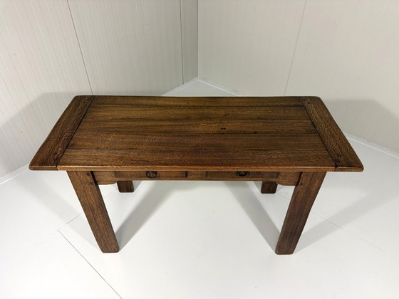 Mesa consola rústica de roble años 60, Madera, Marrón (foto 4 de 19)