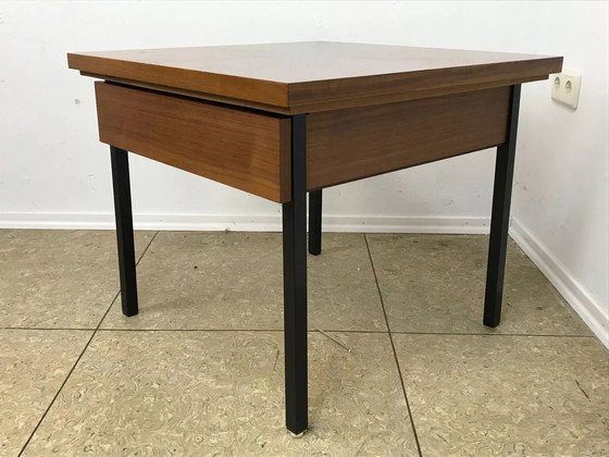 Image 1 of 60's 70's Teak Boîte à couture Utensilio Coffee Table Mid Century 60s