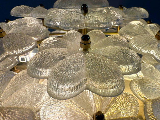 Image 1 of Grande lampada da parete/apparecchio da parete floreale di Ernst Palme, 1960