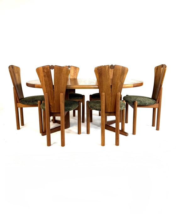 Image 1 of Table de salle à manger extensible vintage en teck, Korup Stolefabrik '60