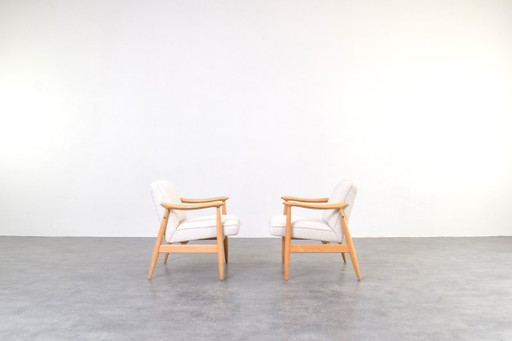 Lounge-Sessel im Mid-Century-Stil von J. Kędziorek, 1960er Jahre, 2er-Set