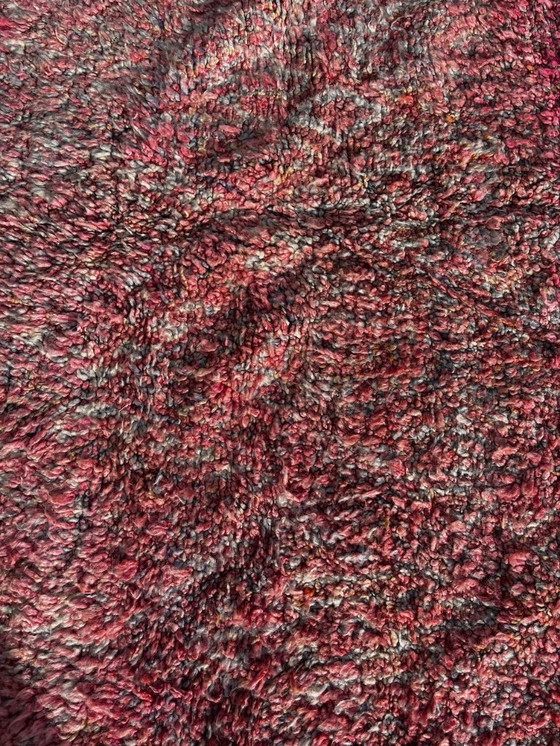 Image 1 of Authentiek roze Marokkaans vintage Boujad Berber wollen tapijt 210x300 cm