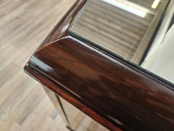 1940s Art Decò Milanese Sideboard in Briar Root and Mirror – Wood (photo 8 of 33)