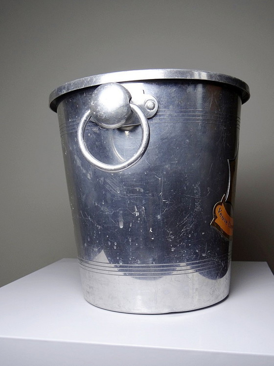 Image 1 of Champagne bucket Veuve Clicquot Ponsardin Vintage Métal Argenté/Aluminum