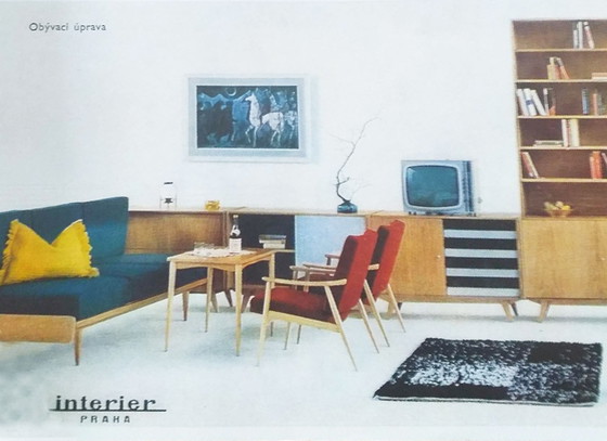 Image 1 of Mid Century Modern Dressoir Model U-453 van Jiri Jiroutek voor Interier Praha uit 1960