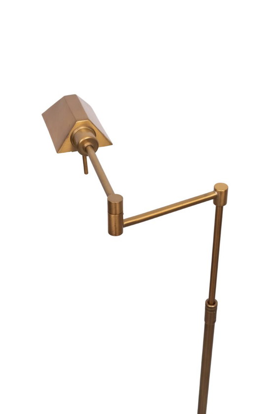 Holtkotter bronzen vloerlamp met zwenkarm, Duitsland, jaren 80. – Vloerlampen, Brass (photo 26 of 40)