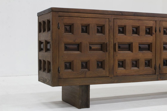 Image 1 of Vintage Spanish Brutalist sideboard dresser