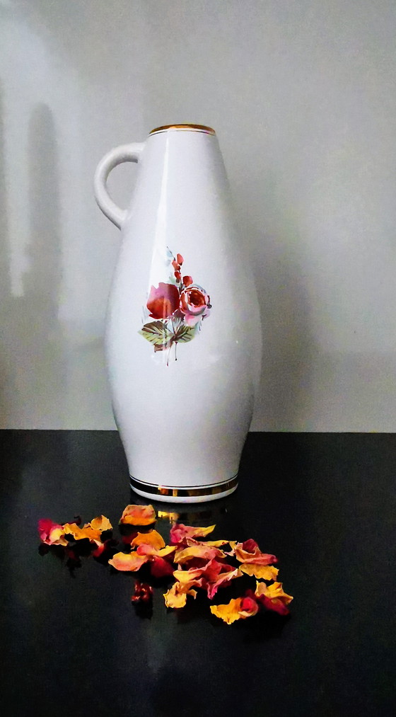 Image 1 of Kahla Germania Ovest, collezione Heyday anni '60, vaso in porcellana,