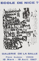 Fernandez ARMAN poster Expo 67 - Galerie de La Salle - Ecole de Nice 1997
