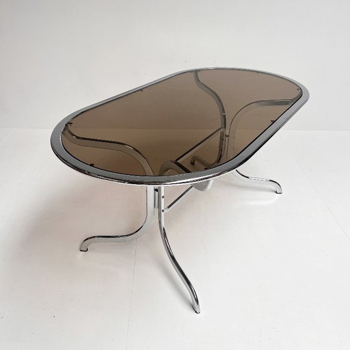 Glass dining table by Gastone Rinaldi for Rima, 1970s
