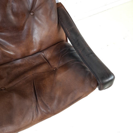 Fauteuil lounge vintage Siësta Ingmar Relling Westnofa – Wood, Leather (photo 8 of 9)