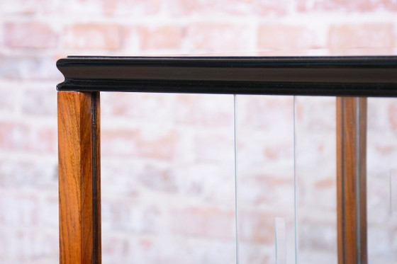 Restored Art Deco Serving Trolley, Walnut, Glass, Repolished, Czech, 1920s – Bar carts, Metal (photo 17 of 17)