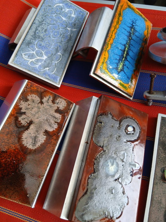 Türgriffe, Dekorative Objekte, Metall, Andere, Gelb, Vintage (Foto 5 von 5)