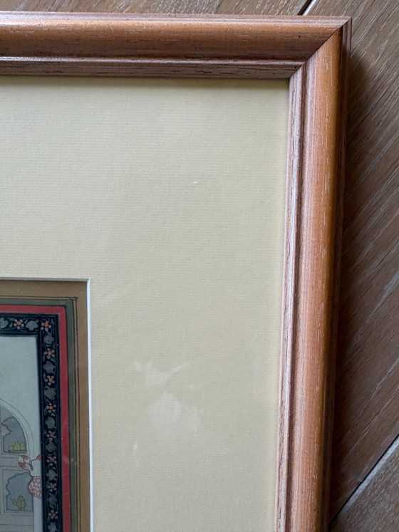 Hand-painted Indian miniature on paper – Paintings & Drawings (photo 3 of 10)