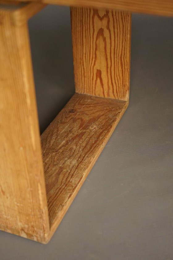 Image 1 of Vintage Scandinavian Solid Pine Bench. 1960s