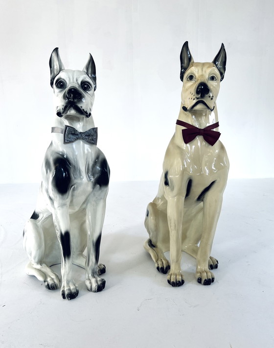 Image 1 of 2X Ceramic Great Dane