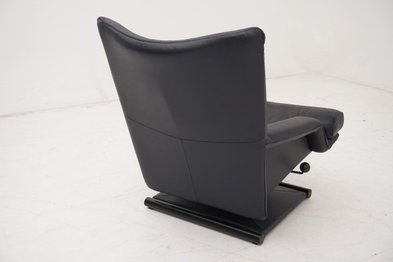 Rolf Benz 6500 Poltrona Funzione Relax Poltrona Reclinabile Pelle blu scuro – Poltrone (photo 6 of 9)