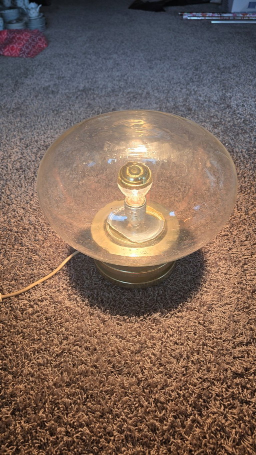 Lámpara de mesa/globo grande DORIA Lighting original – Estilo era espacial – Años 60/70 – tafellampen, Other