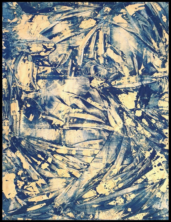 Jürgen Angeler - Hierba marina dorada azul – Pinturas y dibujos, Canvas (photo 14 of 14)