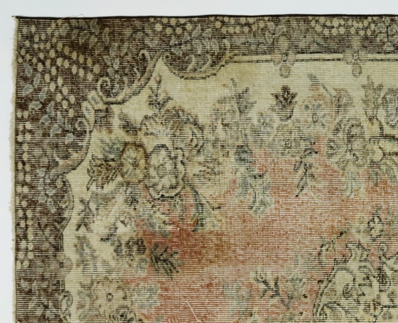 Tappeto turco vintage 270x165 cm – Tappeto in lana annodato a mano, morbido e neutro, con motivo a – Tappeti (photo 3 of 10)