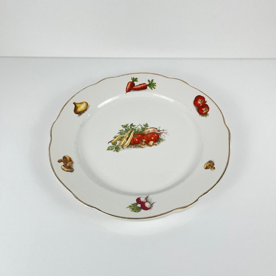 Image 1 of KG Lunéville Round Platter "Le Potager", 1950/70
