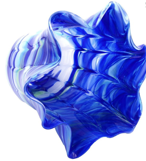 Image 1 of Blue Vase Murano Glass