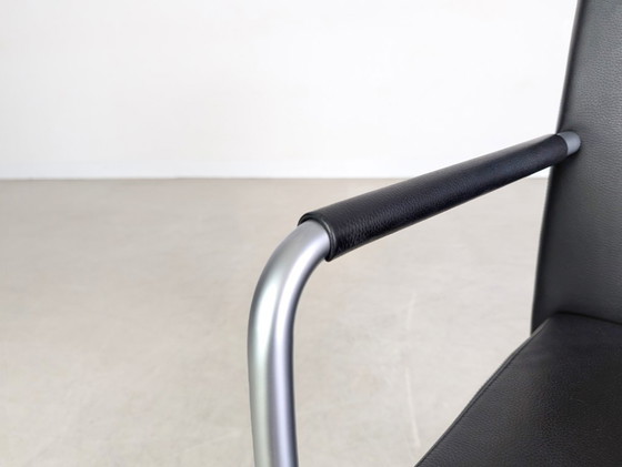 Image 1 of Juego de 5 sillas Walter Knoll Jason Lite 1500, cuero negro