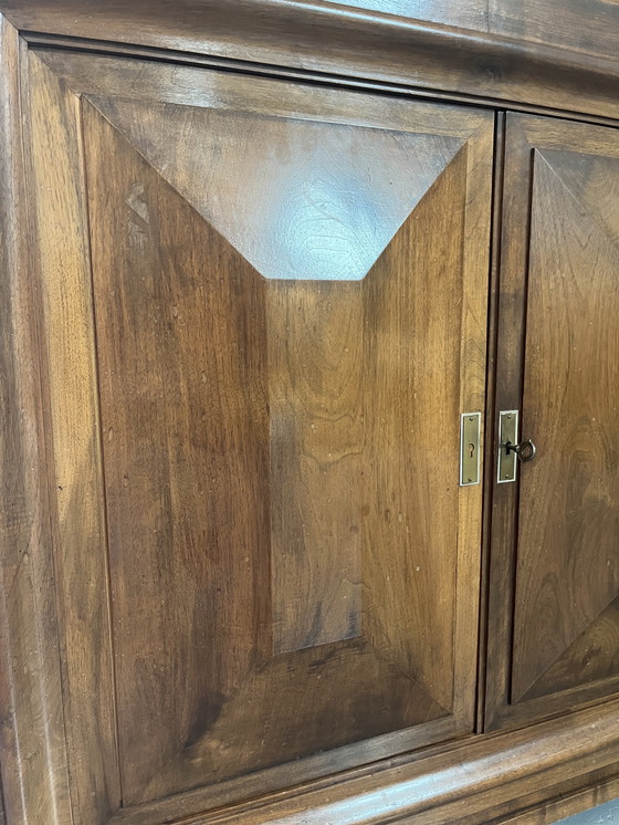 Image 1 of Walnut 4-door sideboard