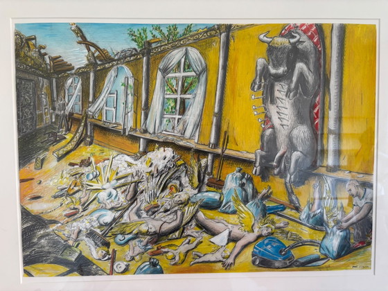 Fighting turtle babies by Paul Klemann – Paintings & Drawings, Paper, Glass (photo 5 of 5)