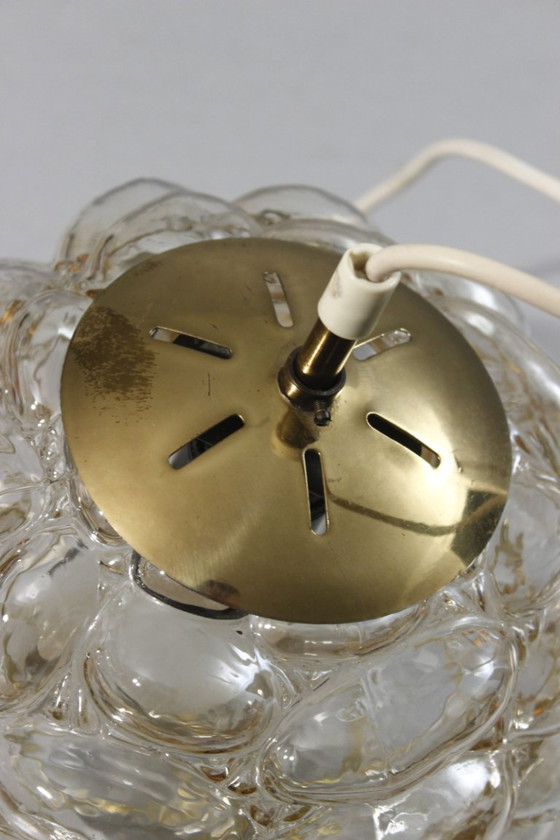 Image 1 of Suspension lustre en verre Bubble style Helena Tynell Limburg design 1960s