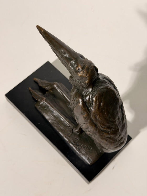 Bronzen beeld van een Bugatti-vogel – Beeldhouwkunst, Wood (photo 6 of 6)