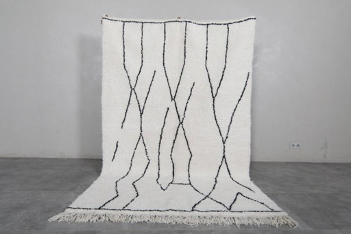 Tapis Marocain Ambachtelijke Traditionnel En Laine 250cmx150cm – vloerkleden en tapijten, Cotton