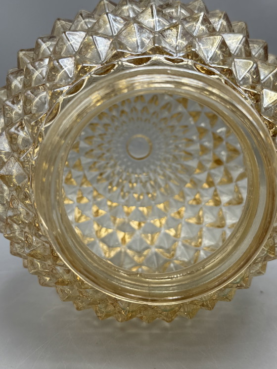 Image 1 of Vintage ceiling lamp in cut glass