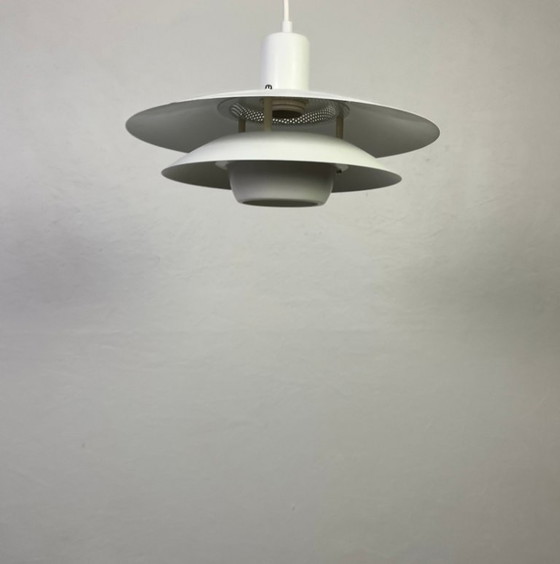 Rare vintage Danish Layered Pendant Lamp – Jeka Belysning – Aluminium (photo 5 of 11)