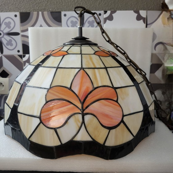 Image 1 of Grande lampadario Tiffany Art Déco