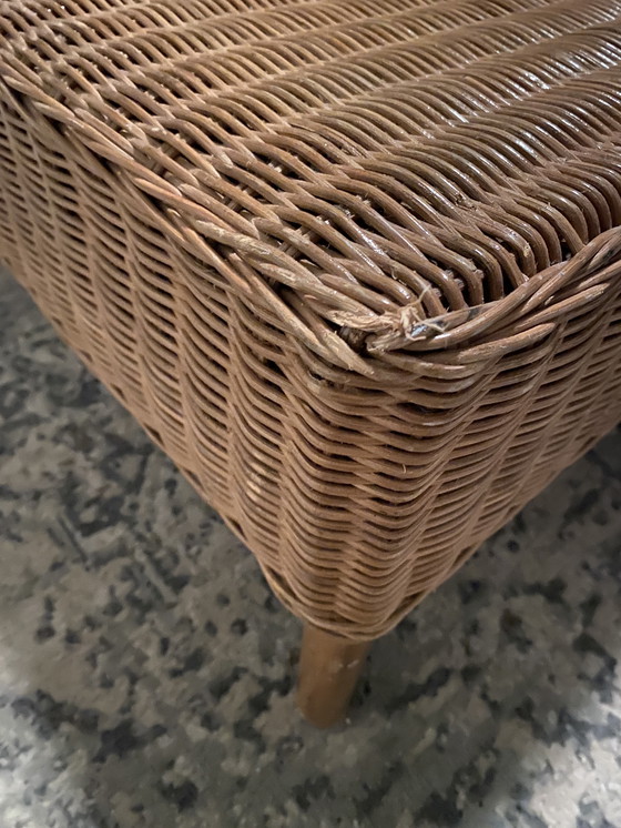Image 1 of Vintage rotan bankje