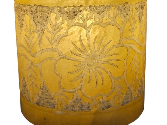 Image 1 of Tarago Esteve - Alabaster - Table lamp - Sgraffito - Spain - 3rd quarter of the 20th century