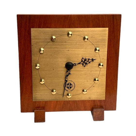 Image 1 of Vintage EAW table clock – anniversary model, Germany, 1960s.