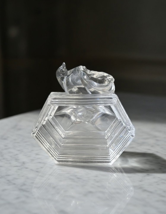 Image 1 of Danseuse en cristal Art Déco vintage de RCR Cristalleria, 1980