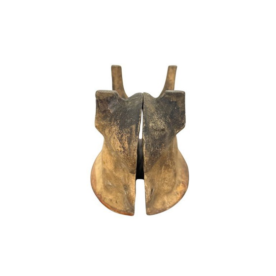 Ceramic baking mold in the shape of a lamb, Kitchen accessories, Brown, Vintage (photo 5 of 7)