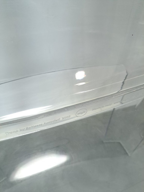 Image 1 of Design plexiglas stapelbare stoelen Trono by Sottsass Associati 2005 Segis Italy