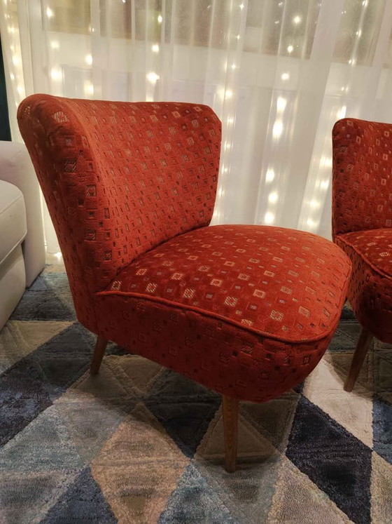 Poltrone rosse ungheresi, anni '50, set di 2 – Sedie e poltrone, Legno, Retro (photo 4 of 5)
