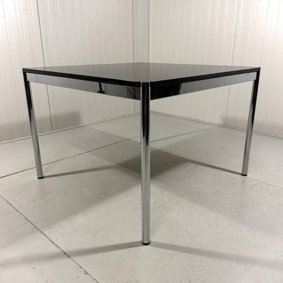USM Haller Esstisch Fritz Haller 1980er Jahre – Esstische, Chrome, Wood (photo 12 of 20)