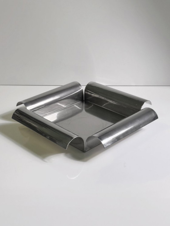 Image 1 of Coupe à fruits vintage Cleto Munari Italia plaquée argent, années 80.