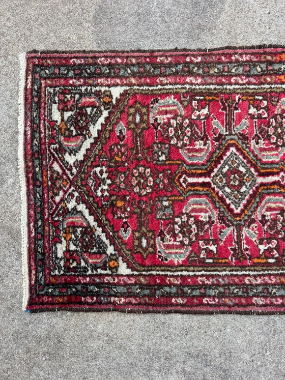 Small antique Hamadan Persian rug, Rugs & carpets, Wool, Red (photo 14 of 15)