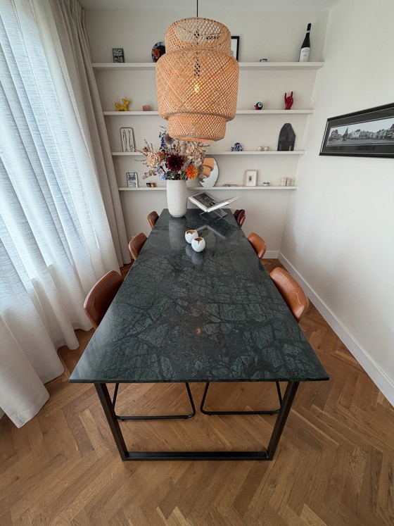 Groene Marmeren Tafel 240x90 Cm – Aime Té, Eettafels, Marble, Metal (photo 4 of 5)